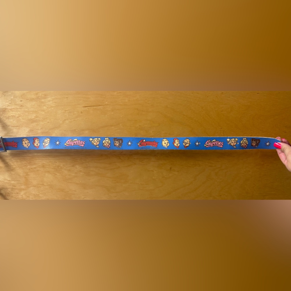 Very Rare 1990 Lee Belt Featuring The Chipmunks & The Chipettes